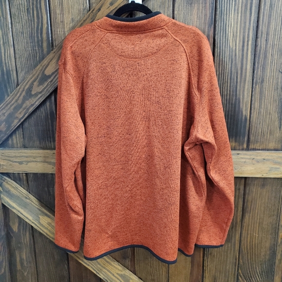 Magellan Outdoors Men's Orange Mock Neck Sweater, Size XXL. - Picture 4 of 5